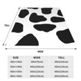 Cow Print Soft Sofa Throw Blanket Warm Flannel Fleece Plush Blanket As