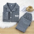 thumbnail image 4 of TBWNWG Girls Sleepwear & Robes Kids Long Sleeve Button Down Pajamas Set for Winter Comfort Loungewear,Size 4-5 Years, 4 of 4