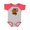 Baseball Heather and Red, variant on I Wear Orange for My Mama Leukemia Awareness Boys or Girls Baby Bodysuit