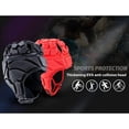 thumbnail image 4 of Football Soft Shell Protective Helmet Rugby Helmet Padded Helmet Football Helmet Adjustable Helmet - Blue - M, 4 of 5