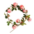 thumbnail image 4 of IBASETOY 1Pc Simulation Rose Vine Fake Flowers Hanging for Indoor Decoration and Photo Shoots, 4 of 8
