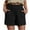 Black, variant on BVOFAR Women's Summer Cotton Shorts Casual Elastic High Waisted Shorts with Pockets Plus Size Comfy Beach Shorts