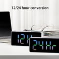 thumbnail image 3 of Bearachild Indicador de temperatura del reloj despertador digital LED con reloj de escritorio de luz nocturna Type4 NO4, 3 of 6