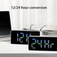 thumbnail image 2 of Wosthever Reloj despertador Digital LED, medidor de temperatura, de escritorio, atenuador de brillo ajustable, relojes, reloj, termómetro de Decoración del hogar Concha blanca/blanco, 2 of 6