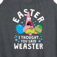 thumbnail image 3 of SpongeBob Squarepants - Easter Weaster - Women's Racerback Tank Top, 3 of 6