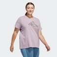thumbnail image 3 of Adidas Womens  fit Short Sleeve T-Shirt Shirt 3X White Solid, 3 of 5