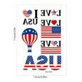 thumbnail image 3 of Danhjin Paper Stickers Luminous Independence Day Sticker Flag Party Luminous Disposable Temporary Sticker Stickers, 3 of 6