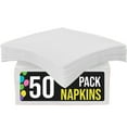 thumbnail image 6 of Crown Display White Beverage Napkins - 50 Count, 6 of 8
