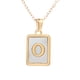thumbnail image 2 of onlyliua Liquidación Collar de Acero Inoxidable y Letras para Mujer, Colgante de Titanio Dorado 26 En Inglés, 2 of 4