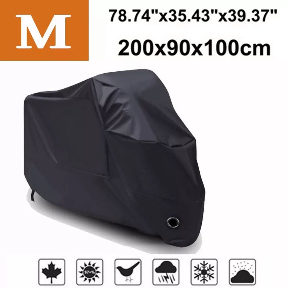 Superior Travel Dust Motorcycle Cover - Fits Up To 80" Length, All Scooters & Mopeds, 210D Polyester, Water Resistant