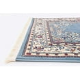 thumbnail image 4 of Unique Loom Narenj Medallion Textured Area Rug 3' x 13' Runner Blue/Tan, 4 of 6