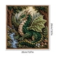 thumbnail image 2 of DIY Fabric Poke Art Kit with Wood Frame, Mythic Dragon Realms 3D Textile Art Set for Adults and Creative Projects, Handcrafted Home Wall Decor Gift, 2 of 8
