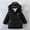 Black, variant on Teen Boys Ski Jacket Parka Size 5-13Y Winter Fleece Lined Hooded Warm Padded Coat Thicken Outerwear Long Coat Clothes Outdoor Khaki 5-6Years