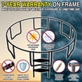 thumbnail image 4 of TruJump PRO MULTIPLAY Trampoline 15FT with Curved Pole Enclosure, SafeDunk Basketball System, LED Shooter Game, Water Anchors, Flashing Light Mat, and Phone Pouch, ASTM, 4 of 10