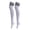 White with Black Stripe, variant on Milaget Female Stripes Over Knee High Socks Stockings Long Casual Socks White with Black Stripe