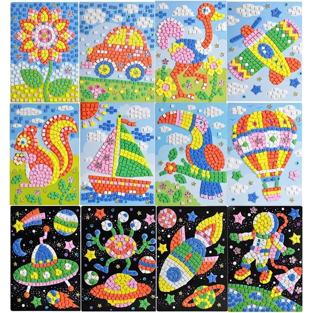 Mes tout premiers autocollants mosaïque - Les animaux du monde - Auzou Mes tout premiers autocollants mosaïque - Les animaux du monde - Auzou
