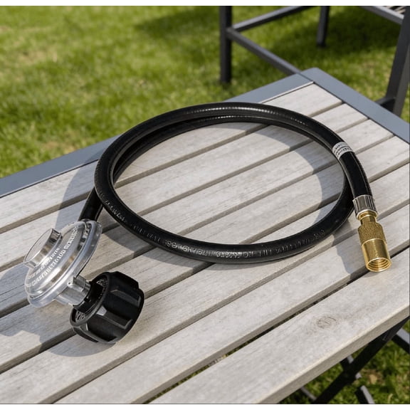POMEADE, 3', Other, Propane Adapter Hose & Regulator Gas Line Connector