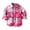 Hot Pink, variant on Kids Toddler Baby Boys Girls Flannel Shirt Jacket Plaid Long Sleeve Lapel Button Down Fall Shirt Coat Outwear Tops Coffee,90