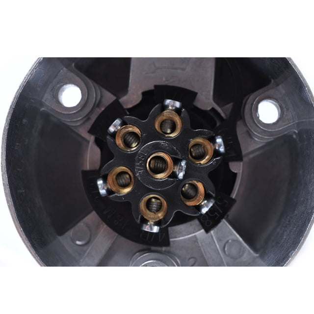 Milisten Conector Socket Aluminio Para Remolque 7 Vías 12V Compatible Estándar Europeo Plata