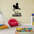 thumbnail image 2 of Brand New Day Dream Away Quote Mickey Disney Cartoon Quotes Wall Sticker Art Decal for Girls Boys Room Bedroom Nursery Kindergarten Fun Home Decor Stickers Wall Art Vinyl Decoration Size (10x8 inch), 2 of 3