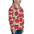 thumbnail image 3 of Sikiie Rose Flowers Youth Hoodie Sweatshirt Pullover Hooded Classic Casual Essentials Hoodiefor Boys Girls Kids -Small, 3 of 6