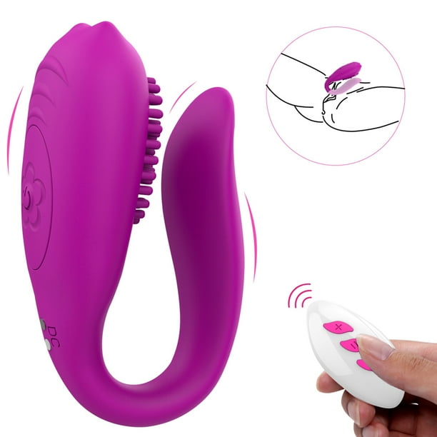 Vibrador de silicona en forma de U Vagina Estimulador de clítoris punto G Masajeador de senos 12 TFixol productos vivos