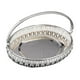 thumbnail image 1 of Bandeja decorativa de metal para postres con diseño grabado. Plato para dulces y frutas. Oval, 1 of 9