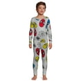 thumbnail image 3 of Marvel Boys Spiderman Long Sleeve All Over Print 2-Piece Pajama Sleep Set, Sizes 4-10, 3 of 5
