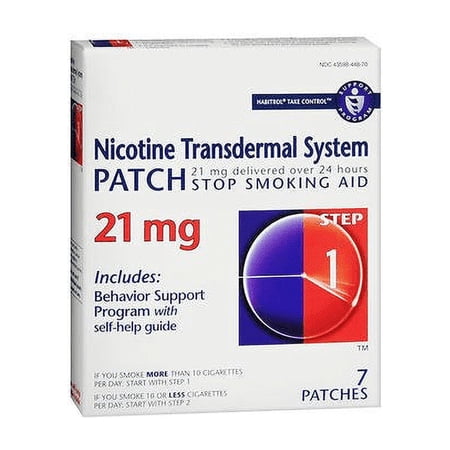 Habitrol Nicotine Transdermal System Stop Smoking Aid Patch Step 1, 3-Pack