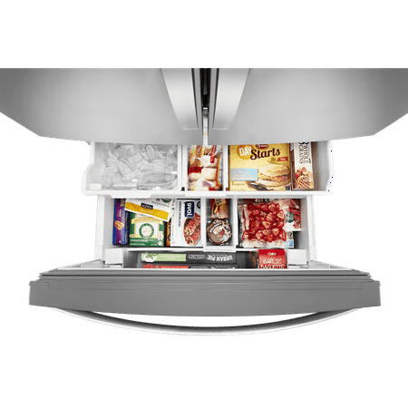 Whirlpool - 26.8 Cu. Ft. French Door Refrigerator - Stainless Steel