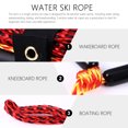 thumbnail image 4 of Black Handle Water Ski Rope 1-Section Wakeboard Kneeboard Rope for Boating, 4 of 5