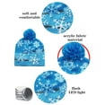 thumbnail image 3 of Oalirro LED Christmas Hat Light Up Knitted Beanie Hat, Colorful LED Christmas Beanie,Unisex Winter Snow Hat New Year Festive Party Supplies, 3 of 6