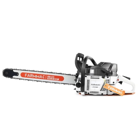 FARMMAC F372W Gas Chainsaw, 71cc 2-Cycle Gasoline Power Chain Saws, 4.1KW 5.5HP for Professional Logging Work, All Parts Compatible with Husqvarna 372XP (24 INCH)