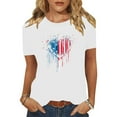 thumbnail image 2 of VerPetridure American Flag Shirt Women 4th of July Patriotic T Shirt Funny Stars Stripes Graphic Tee Independence Day T-Shirt Top, 2 of 8