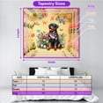 thumbnail image 5 of Rottweiler Celebrates Spring and Enjoys a Happy Easter Tapestry Rottie Dog Lover Gifts Idea Wall Hanging Backdrop Home Decor - 02001, 5 of 5