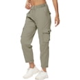 thumbnail image 2 of BODOAO Cargo Pants for Women High Waisted Casual Pants Work Pants Baggy Wide Leg Y2K Streetwear with Pockets Fashionable and Workout Pants with Pants with Zipper Suitable for Jogging and Green M, 2 of 9