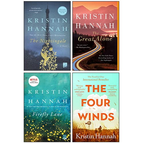 Pre-Owned Kristin Hannah 4 Books Collection Set(The Four Winds, The Nightingale, The Great Alone, Firefly Lane), 9789124217235, 9124217239, Paperback,