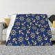 thumbnail image 1 of Fotbe Anchors and Nautical Manta de Franela con Estampado, Manta Ultrasuave para Cama, Sofá, Auto, Hipoalergénica y Antibolitas-60"x50", 1 of 6