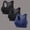 Black, variant on 3-Pack Womens Zip Front Sports Bra, Medium Support Wireless Padded Racerback Yoga Gym Athletic Bras