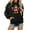 A-Black1130, variant on Cute Graphic Hoodies For Women Highland Cow Pullover Soft Casual Daily Sweatshirt