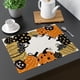 thumbnail image 1 of RKSTN halloween decroations 4pc Halloween Ghost Pumpkin Placemat Set Printed Linen Insulation Table Mat 11.81x17.71in, 1 of 6