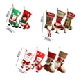 thumbnail image 6 of kiskick 1Pc Bright Color Large Capacity Christmas Gift Sock with Lanyard, Candy Santa Claus Snowman Elk Decor, Christmas Sock Gift Bag Festival Decor, 6 of 8