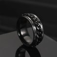thumbnail image 1 of Nuevo anillo de pareja giratorio de acero inoxidable genial, cadena giratoria de alta calidad, anillos giratorios para mujer, hombre, joyería Punk, regalo de fiesta Tan Jianjun unisex, 1 of 2