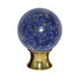 thumbnail image 1 of Myterra C35.LAPS.03 Lapis Sphere Cabinet Knob - Polished Brass, 1 of 1