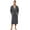 Dark Grey Mel., variant on U2SKIIN Men Fleece Robe,Soft Lightweight Long Shawl Collar Bathrobe,(Light Grey Mel.,L-XL)