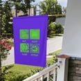 thumbnail image 4 of XMXY Game Motto Purple Icons Garden Flags Double Sided,Farmhouse Holiday Yard Outdoor Sign Decor Flag, 12.5"x18" inch, 4 of 8