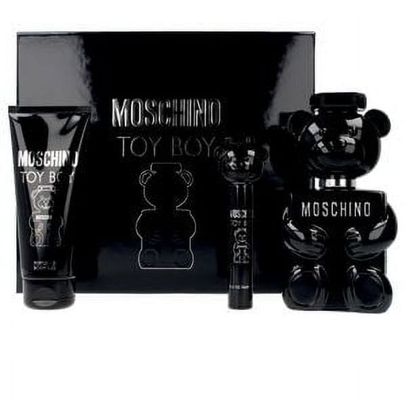 MOSCHINO Toy Boy for Men (3.4 Ounce Eau De Parfume Spray   5.0 Perfumed Shower Gel   0.33 Ounce Travel Spray), 6W0620, multi color, 1 count (Pack of 3)