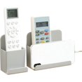 thumbnail image 1 of Caja organizadora de medios, 2 unidades de caja de almacenamiento autoadhesiva para control remoto, soportes universales para control remoto de montaje en pared, para el hogar y la oficina (gris), 1 of 5