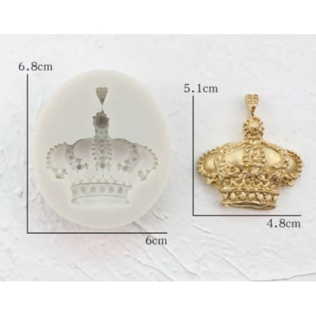 Molde de silicona de 2 piezas con relieve for fondant, chocolate y pasteles, con diseño de encaje decorativo. Apto for uso alimentario.