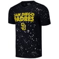 thumbnail image 2 of Men's Majestic Threads Black/White San Diego Padres Splatter T-Shirt, 2 of 3